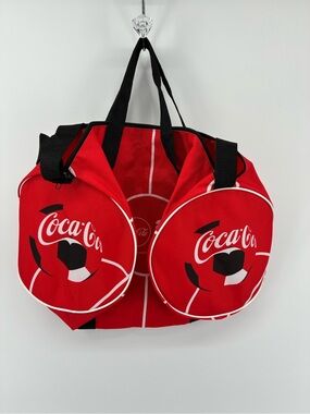 Coca-Cola FIFA Soccer Red Sports Duffle Bag